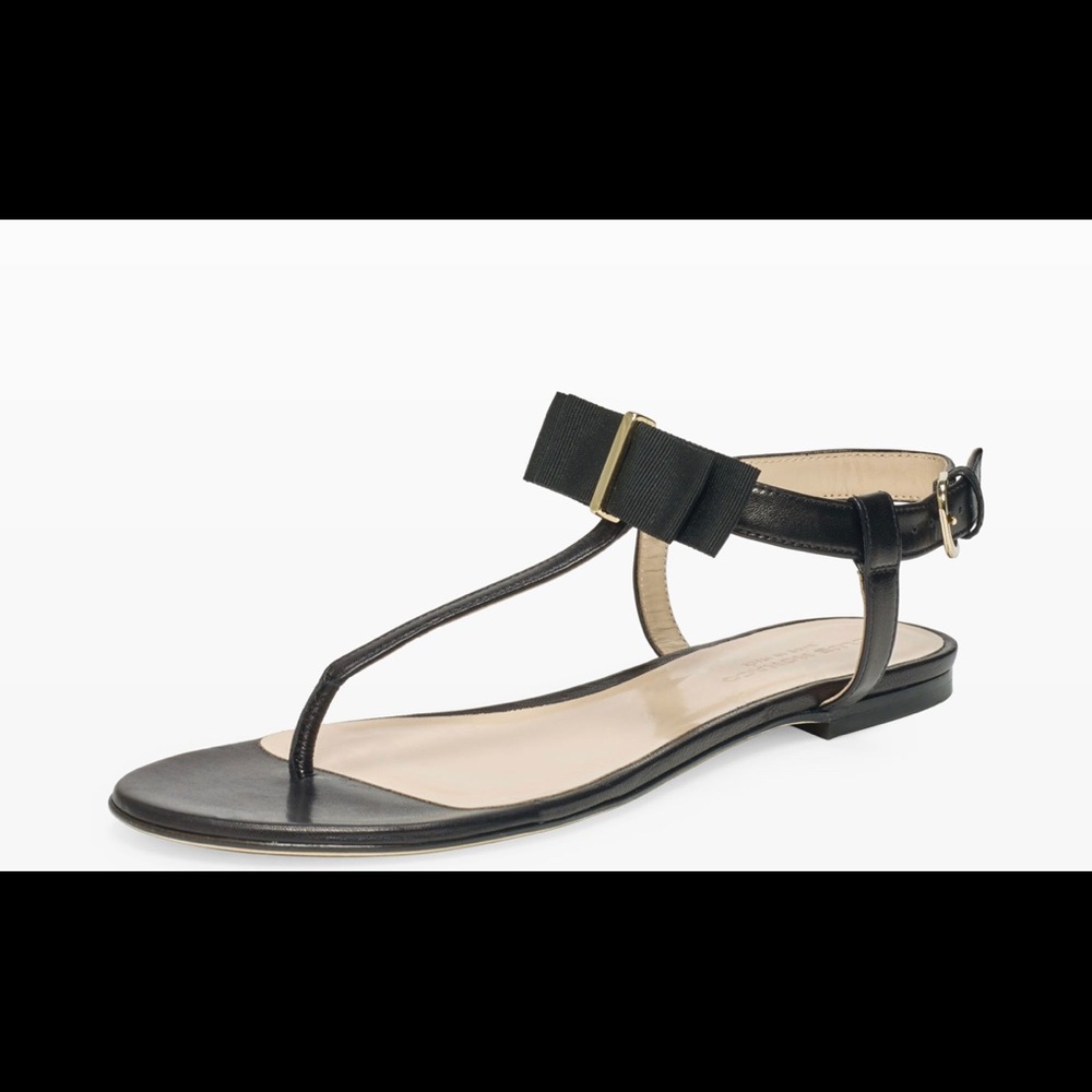 Club Monaco Nuria Leather T-strap Sandal